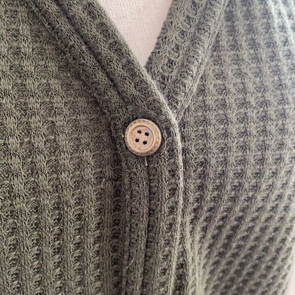 Iwollence hunter green button up thermal sz S - Picture 7 of 9